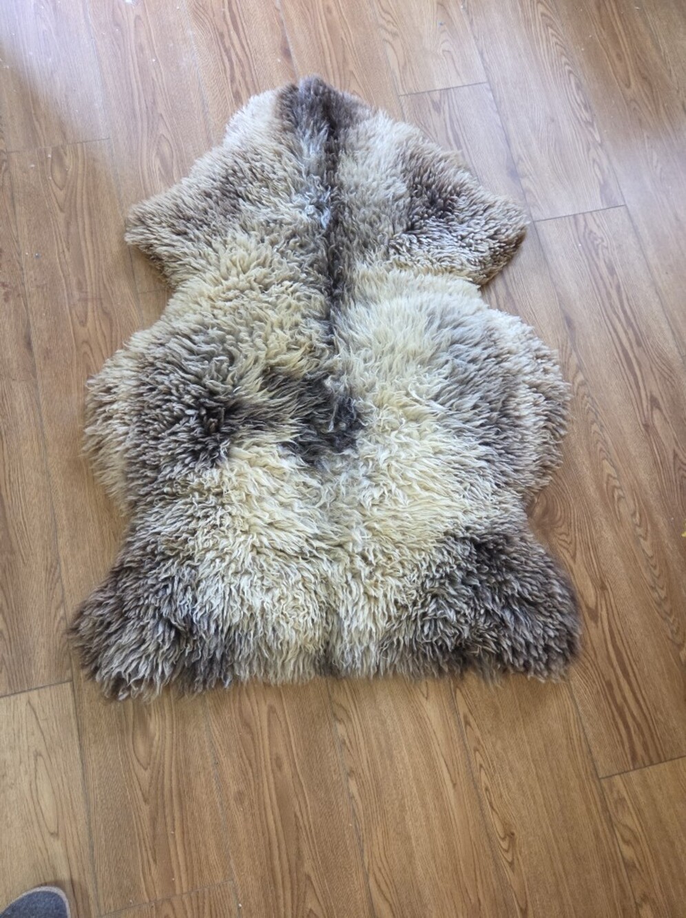 Vintage Classic Sheepskins NZ Genuine Longwool Sheepskin Rug – Natural Multi-Ton